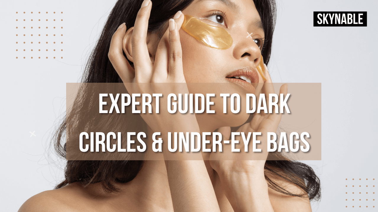 A person with a bright, refreshed under-eye area