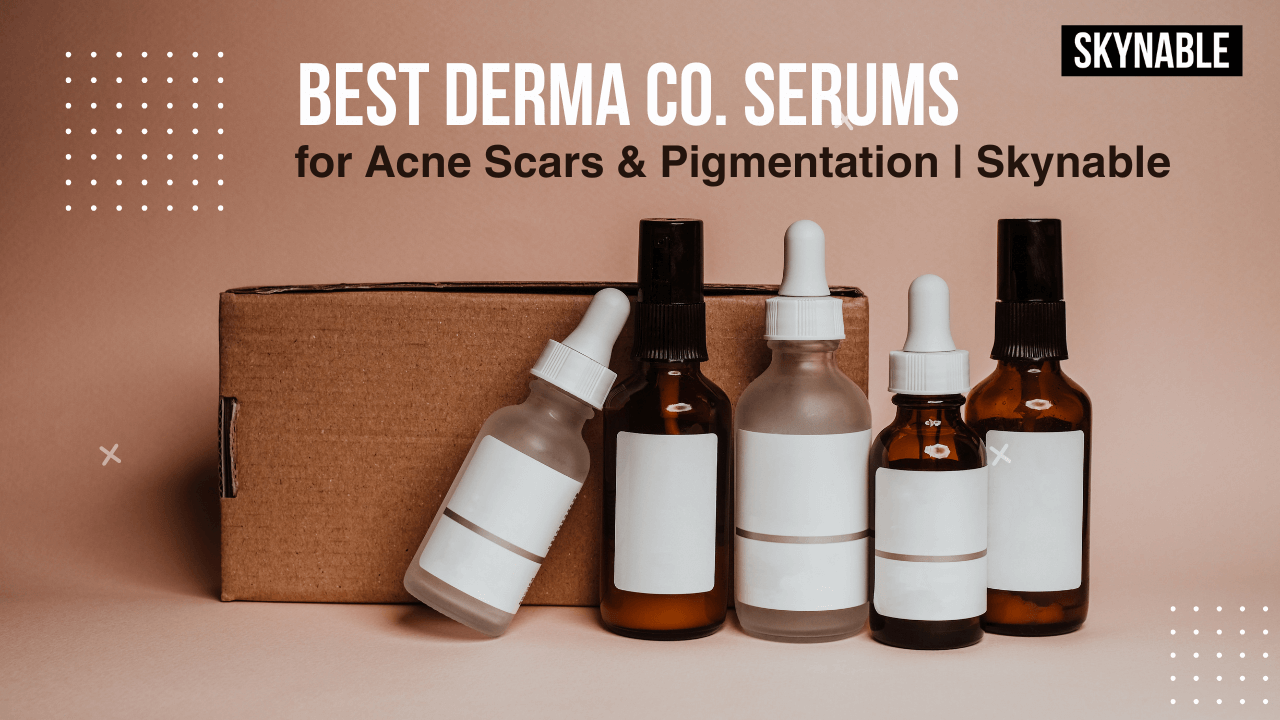 A person applying serum to their face